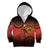 Papua New Guinea Kid Hoodie Birds Of Paradise With Aboriginal Pattern - Polynesian Pride
