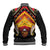 Papua New Guinea Independence Day Baseball Jacket Tribal Mask - Polynesian Pride
