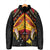 Papua New Guinea Independence Day Padded Jacket Tribal Mask - Polynesian Pride