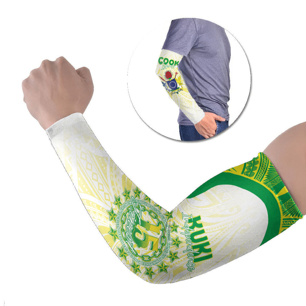 Kuki Independence 2026 Arm Sleeves Cook Islands 15 Finest White Version