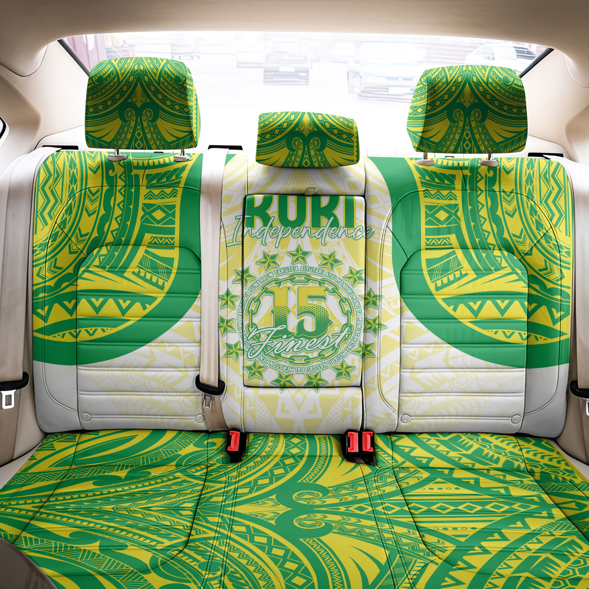 Kuki Independence 2026 Back Car Seat Cover Cook Islands 15 Finest White Version