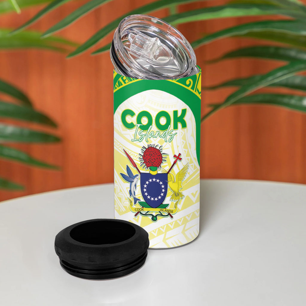 Kuki Independence 2026 4 in 1 Can Cooler Tumbler Cook Islands 15 Finest White Version