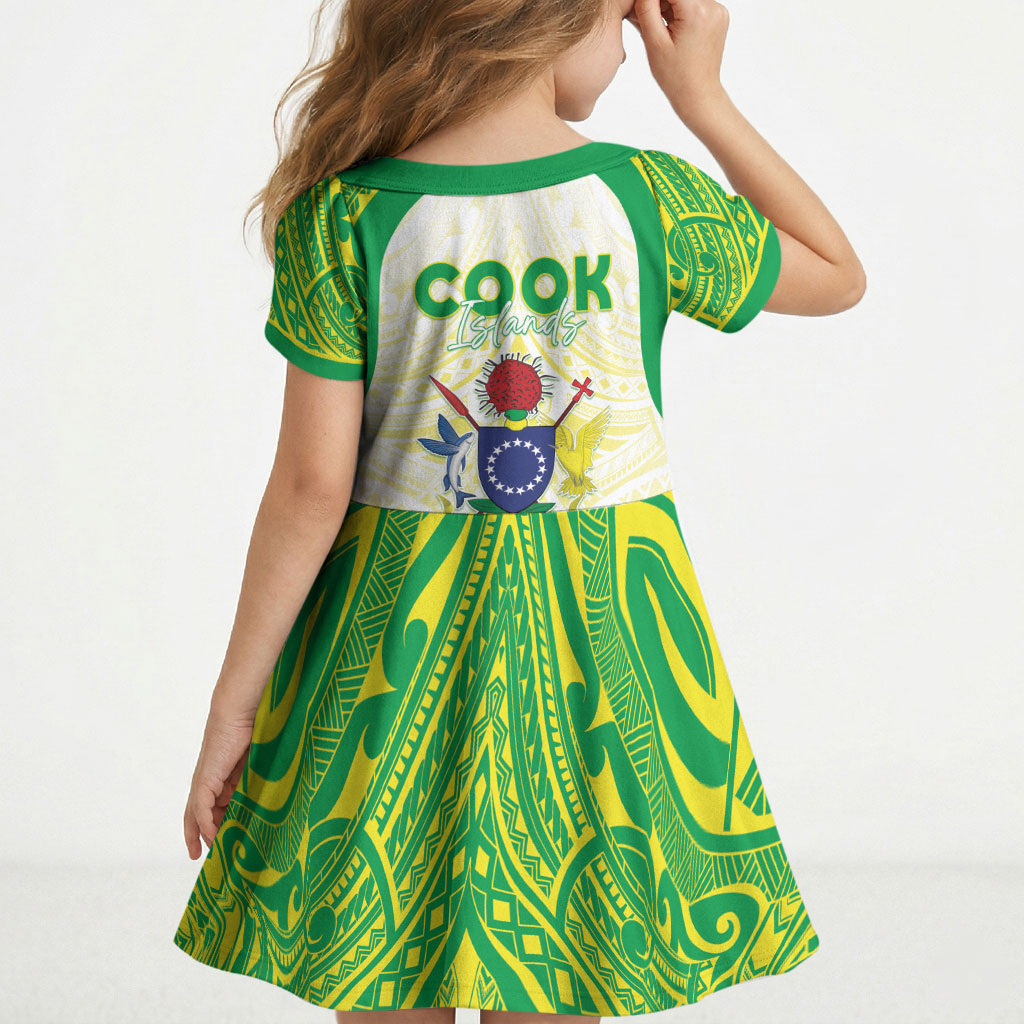 Kuki Independence 2026 Kid Short Sleeve Dress Cook Islands 15 Finest White Version
