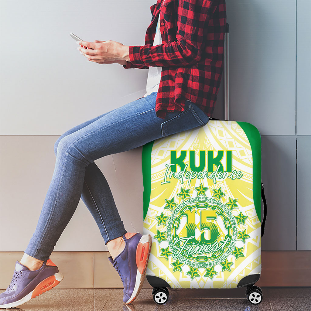 Kuki Independence 2026 Luggage Cover Cook Islands 15 Finest White Version
