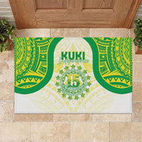 Kuki Independence 2026 Rubber Doormat Cook Islands 15 Finest White Version
