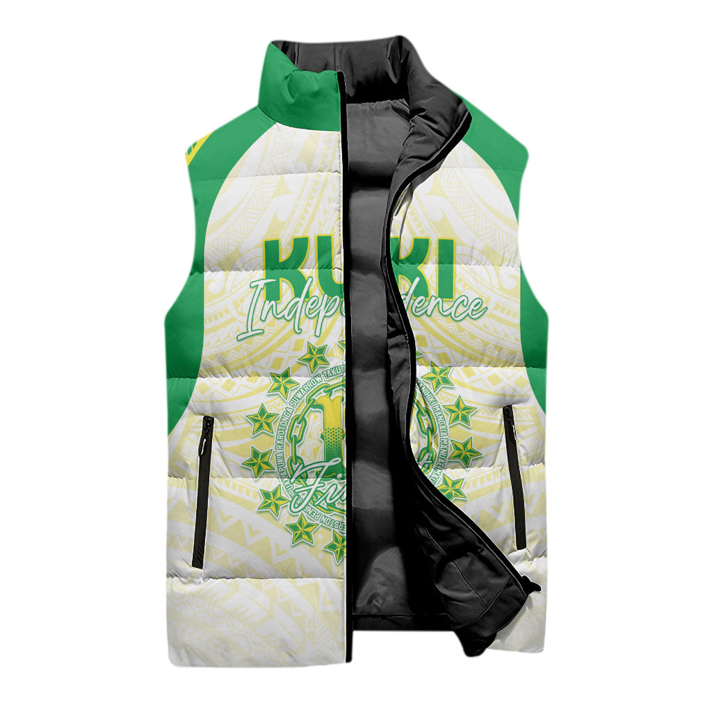Kuki Independence 2026 Sleeveless Puffer Jacket Cook Islands 15 Finest White Version