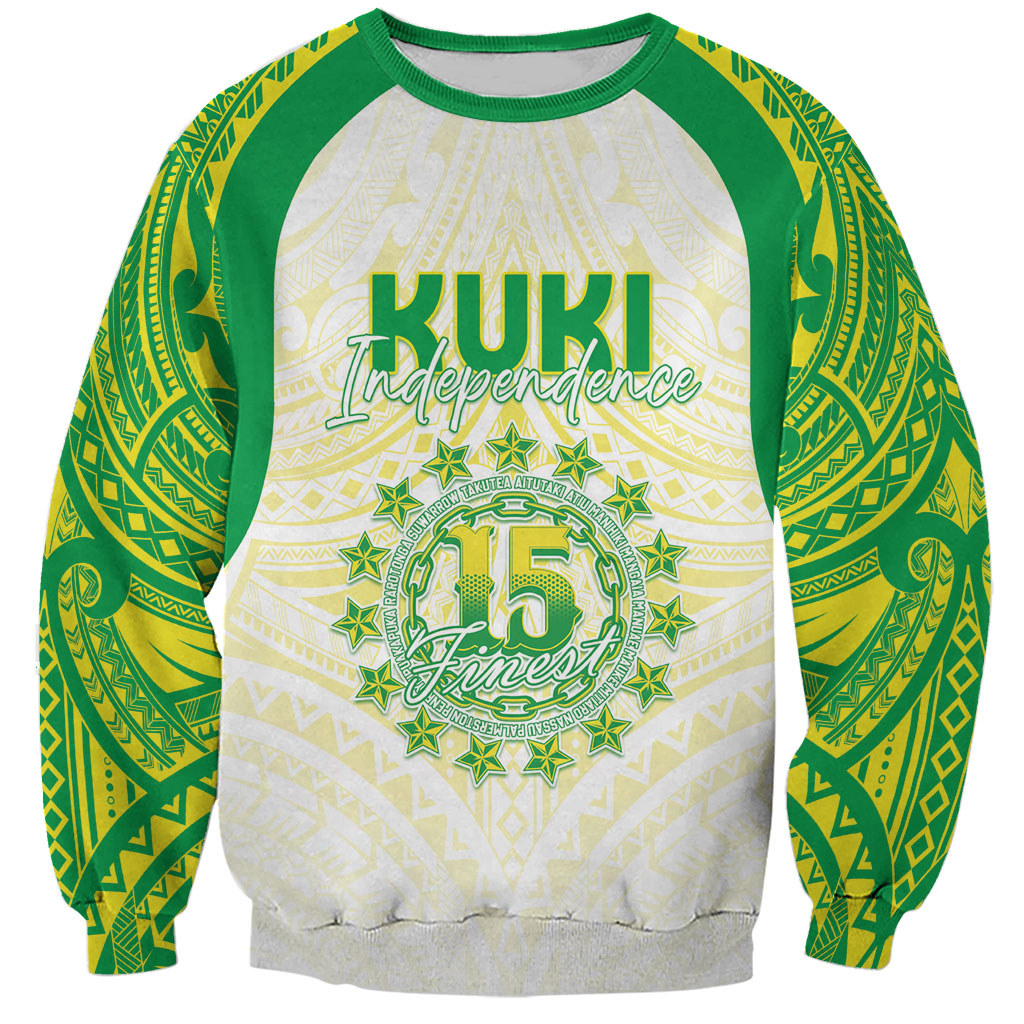 Kuki Independence 2026 Sweatshirt Cook Islands 15 Finest White Version