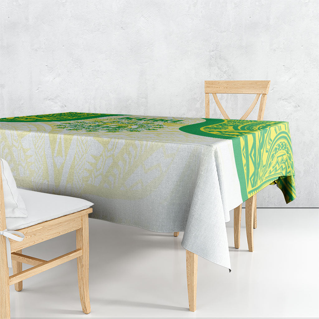 Kuki Independence 2026 Tablecloth Cook Islands 15 Finest White Version