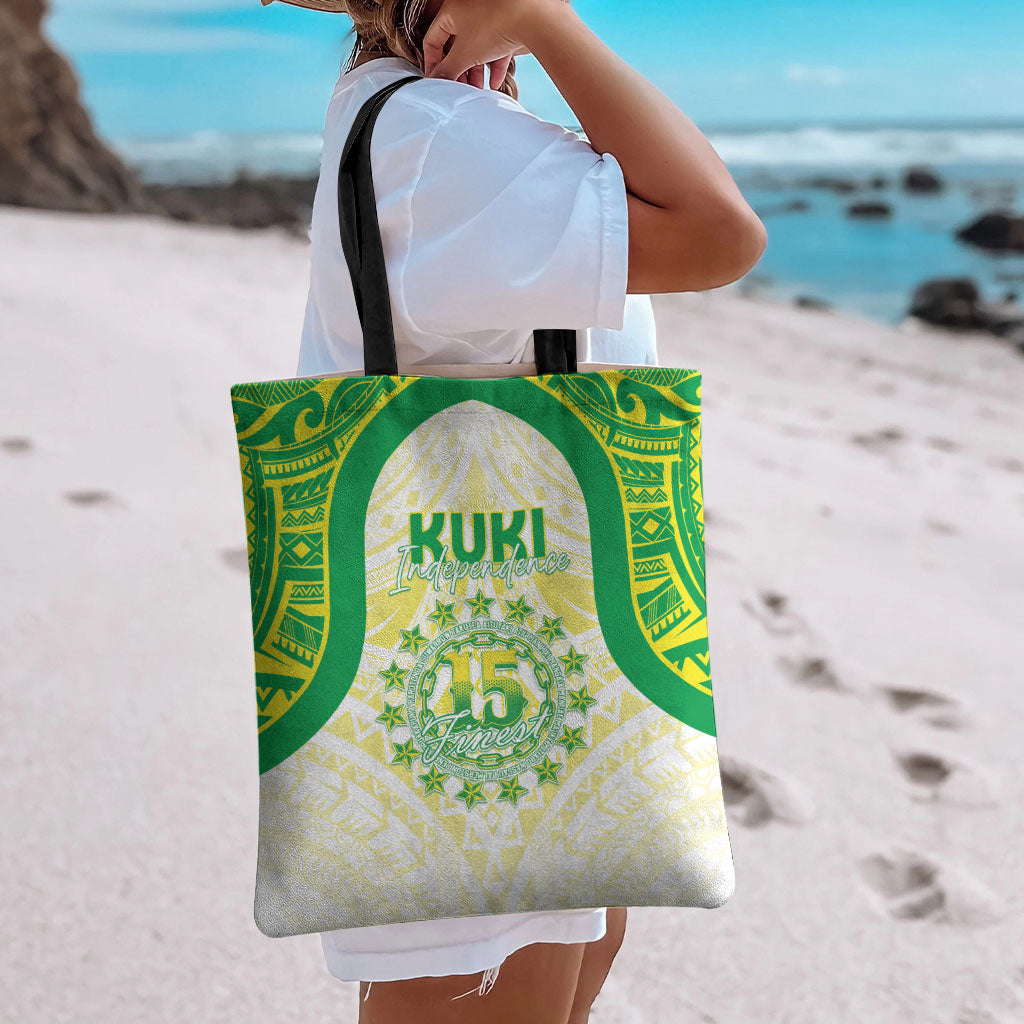 Kuki Independence 2026 Tote Bag Cook Islands 15 Finest White Version
