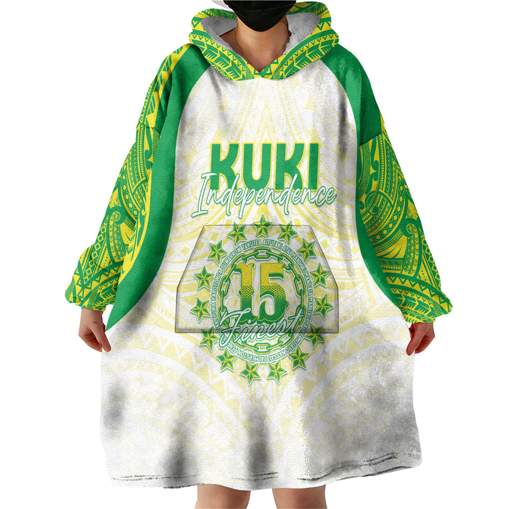 Kuki Independence 2026 Wearable Blanket Hoodie Cook Islands 15 Finest White Version