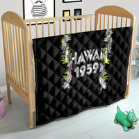 Hawaii Statehood Day Quilt Kakau Pattern With Maile Pikake Honohono Lei