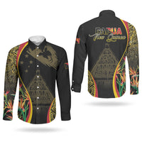 Papua New Guinea Hapi De Bilong Indipendens Couples Matching Mermaid Dress and Long Sleeve Button Shirt Special Style