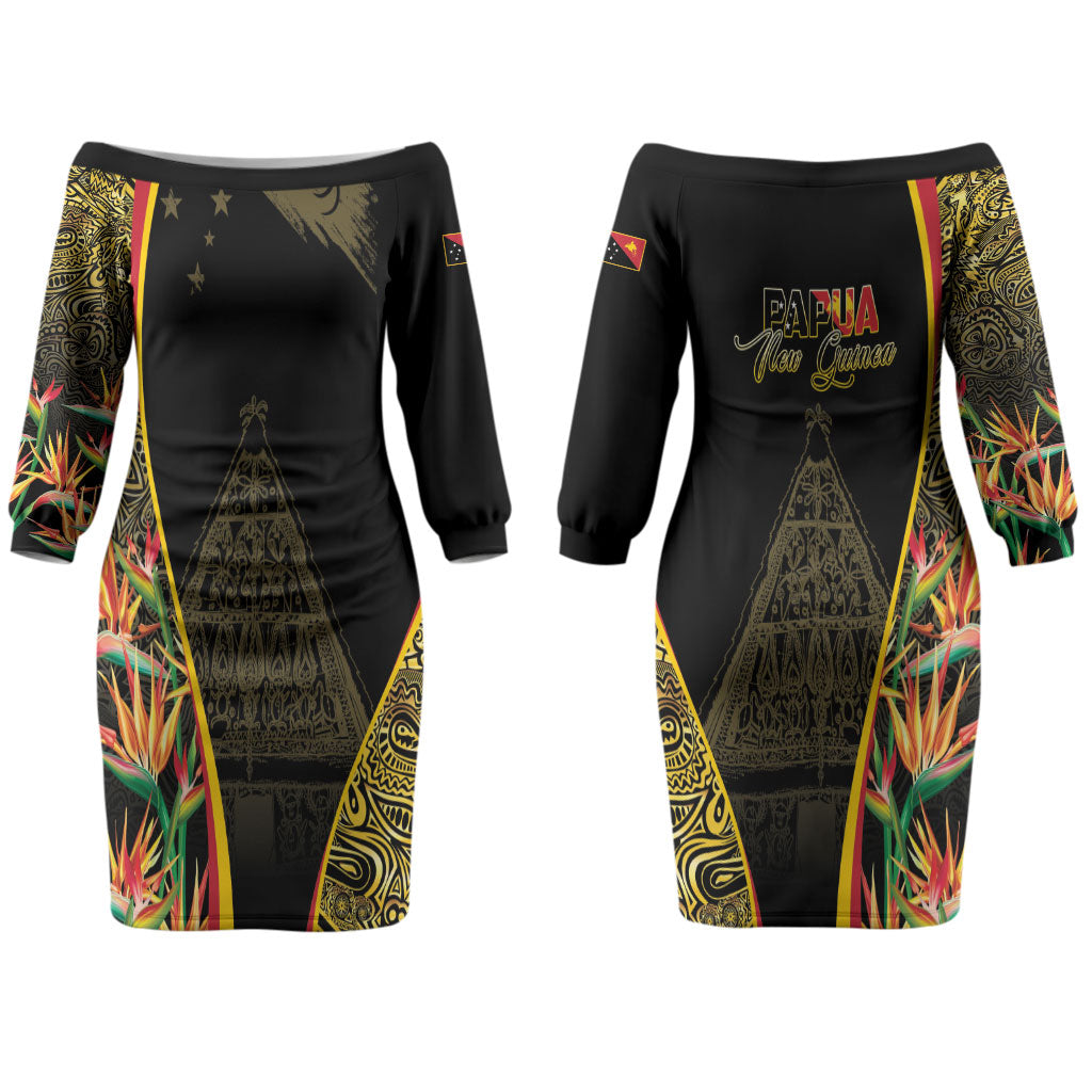 Papua New Guinea Hapi De Bilong Indipendens Couples Matching Off The Shoulder Long Sleeve Dress and Hawaiian Shirt Special Style
