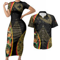 Papua New Guinea Hapi De Bilong Indipendens Couples Matching Short Sleeve Bodycon Dress and Hawaiian Shirt Special Style