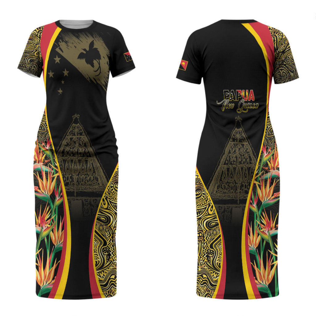 Papua New Guinea Hapi De Bilong Indipendens Couples Matching Short Sleeve Bodycon Dress and Hawaiian Shirt Special Style