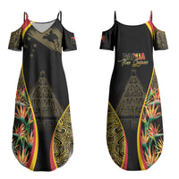 Papua New Guinea Hapi De Bilong Indipendens Family Matching Summer Maxi Dress and Hawaiian Shirt Special Style