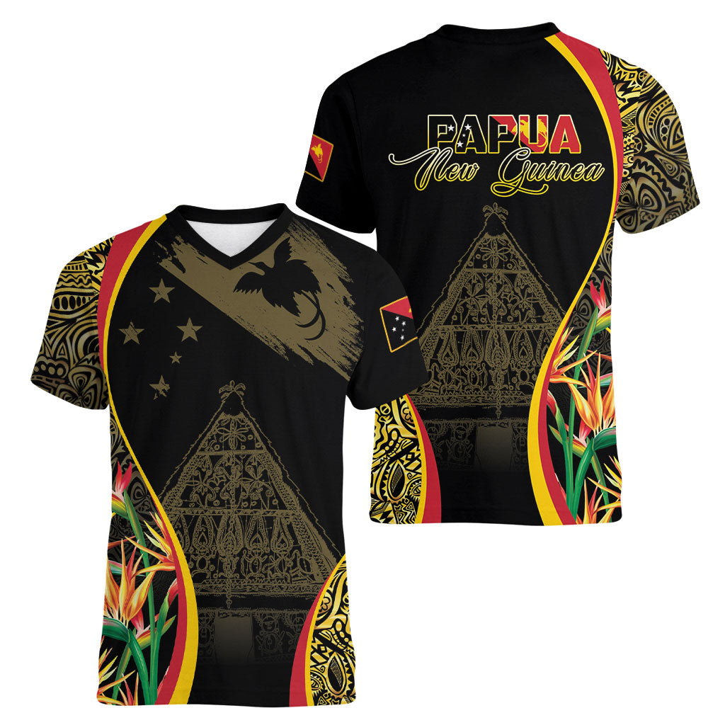 Papua New Guinea Hapi De Bilong Indipendens Women V-Neck T-Shirt Special Style