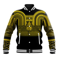 Philippines Filipinos Baseball Jacket Igorot Tribal Pattern Black
