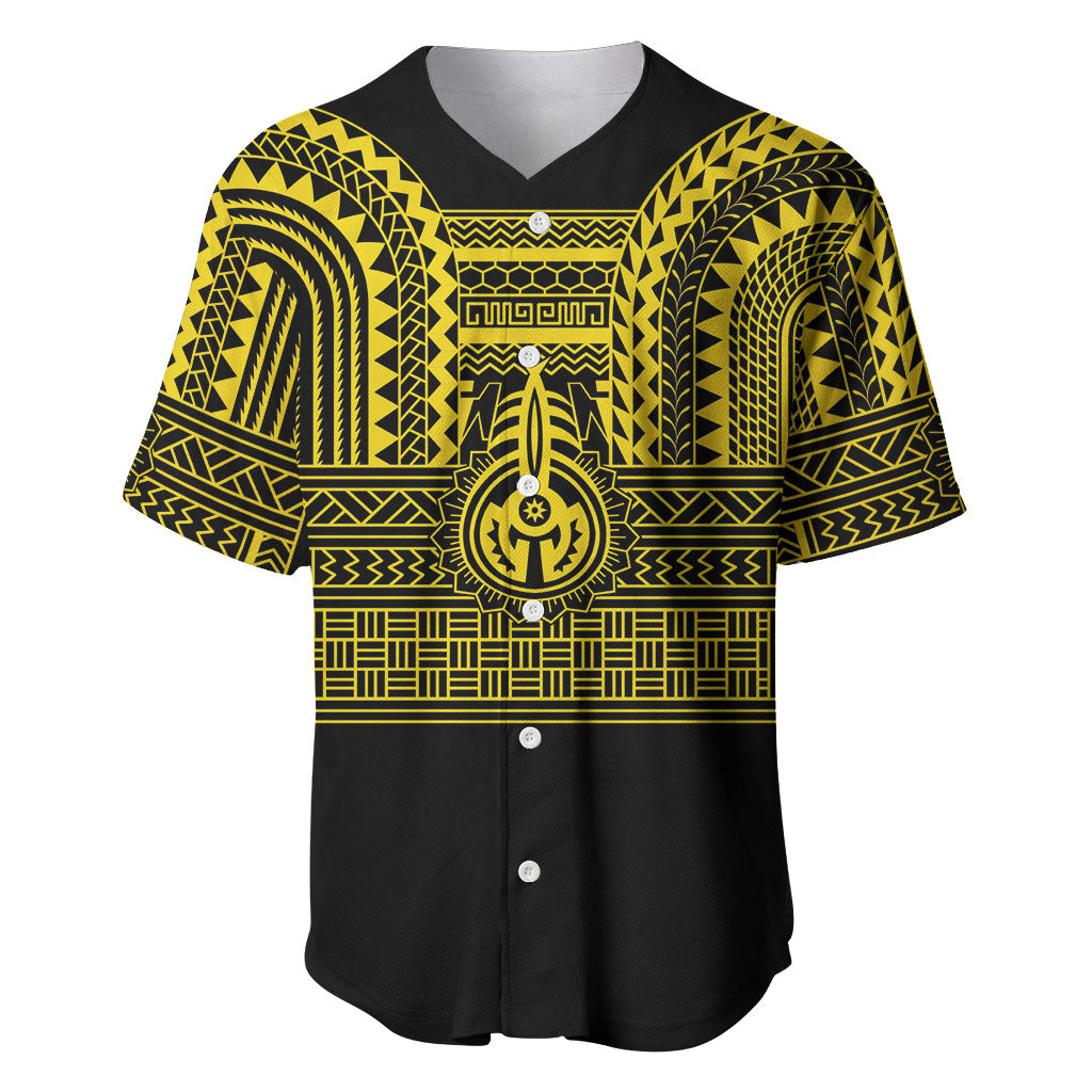 Philippines Filipinos Baseball Jersey Igorot Tribal Pattern Black