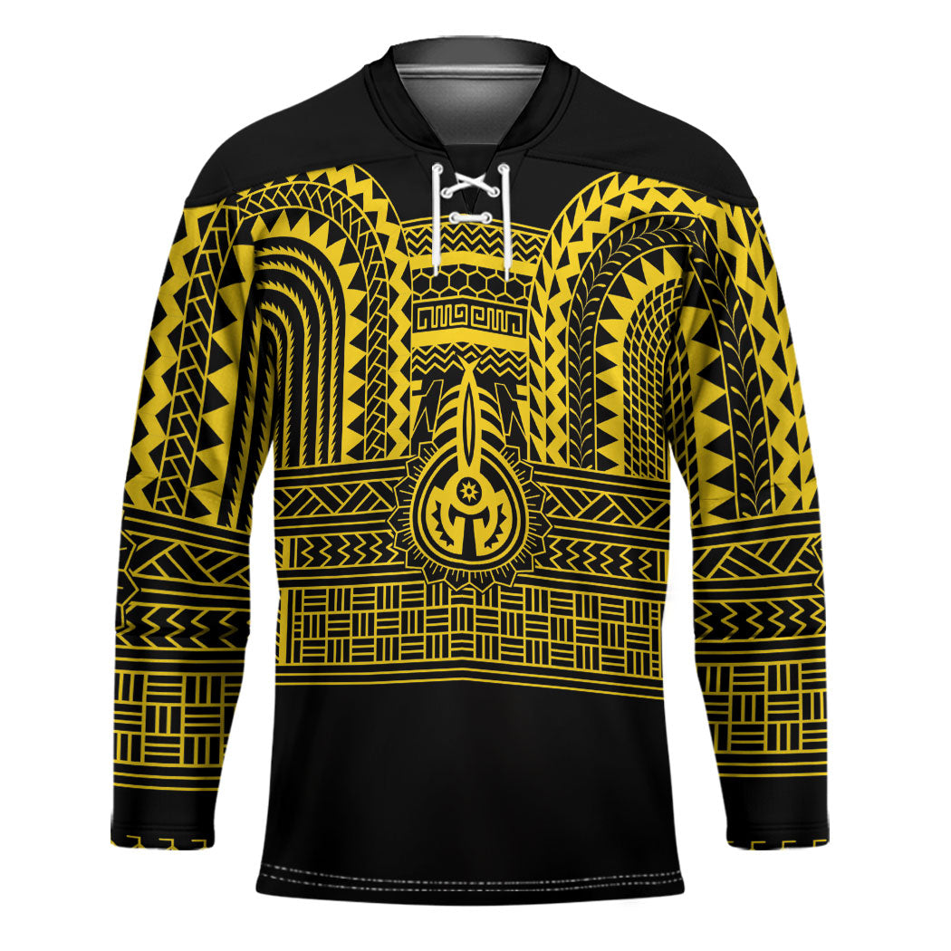 Philippines Filipinos Hockey Jersey Igorot Tribal Pattern Black