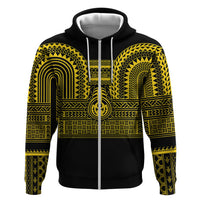 Philippines Filipinos Zip Hoodie Igorot Tribal Pattern Black