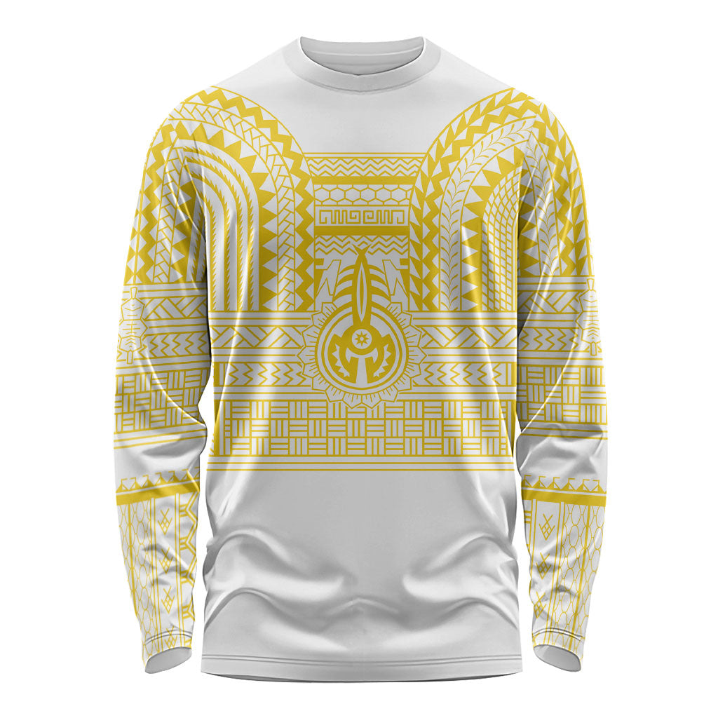 Philippines Filipinos Long Sleeve Shirt Igorot Tribal Pattern White