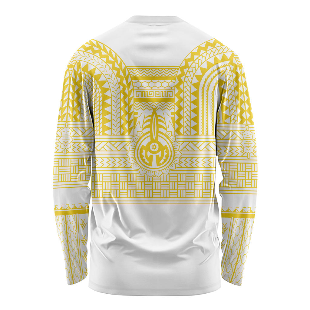 Philippines Filipinos Long Sleeve Shirt Igorot Tribal Pattern White