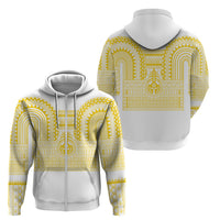 Philippines Filipinos Zip Hoodie Igorot Tribal Pattern White