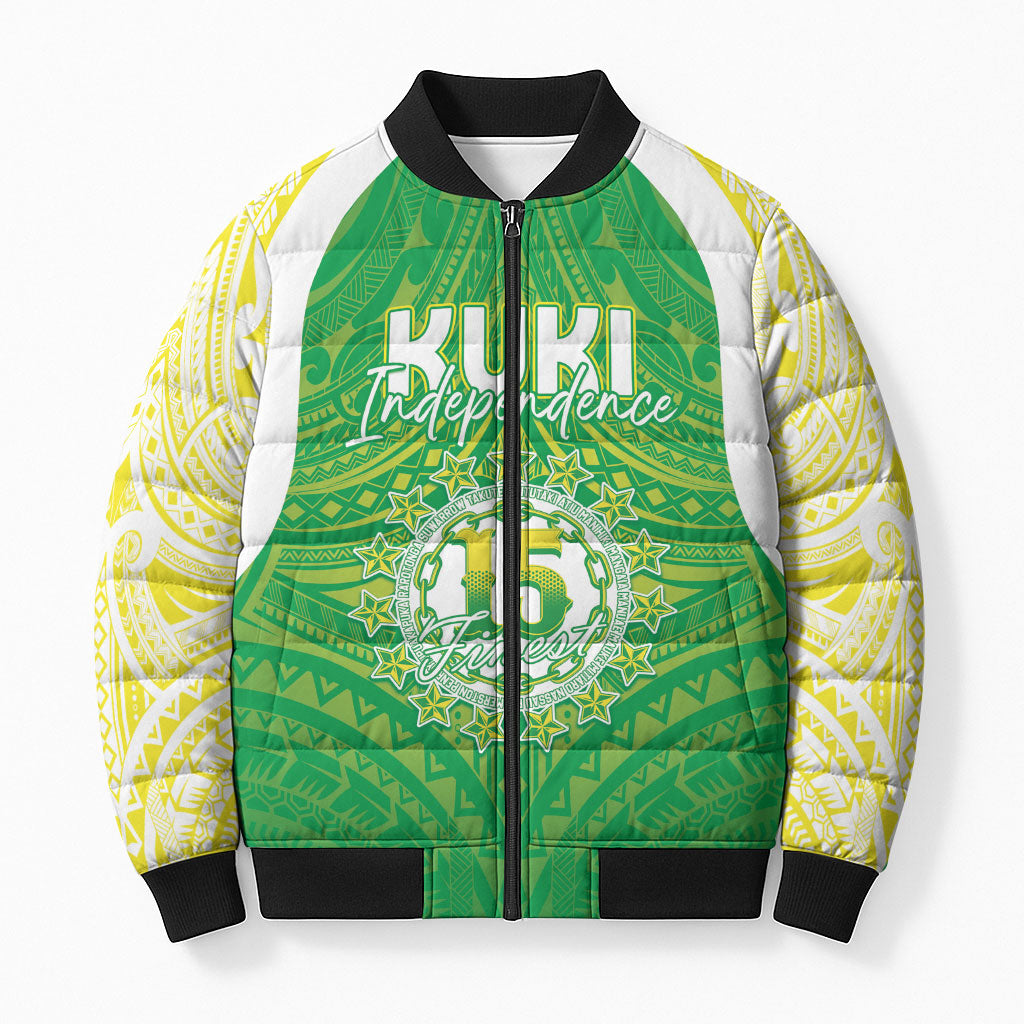 Kuki Independence 2026 Bomber Puffer Jacket Cook Islands 15 Finest Green Version