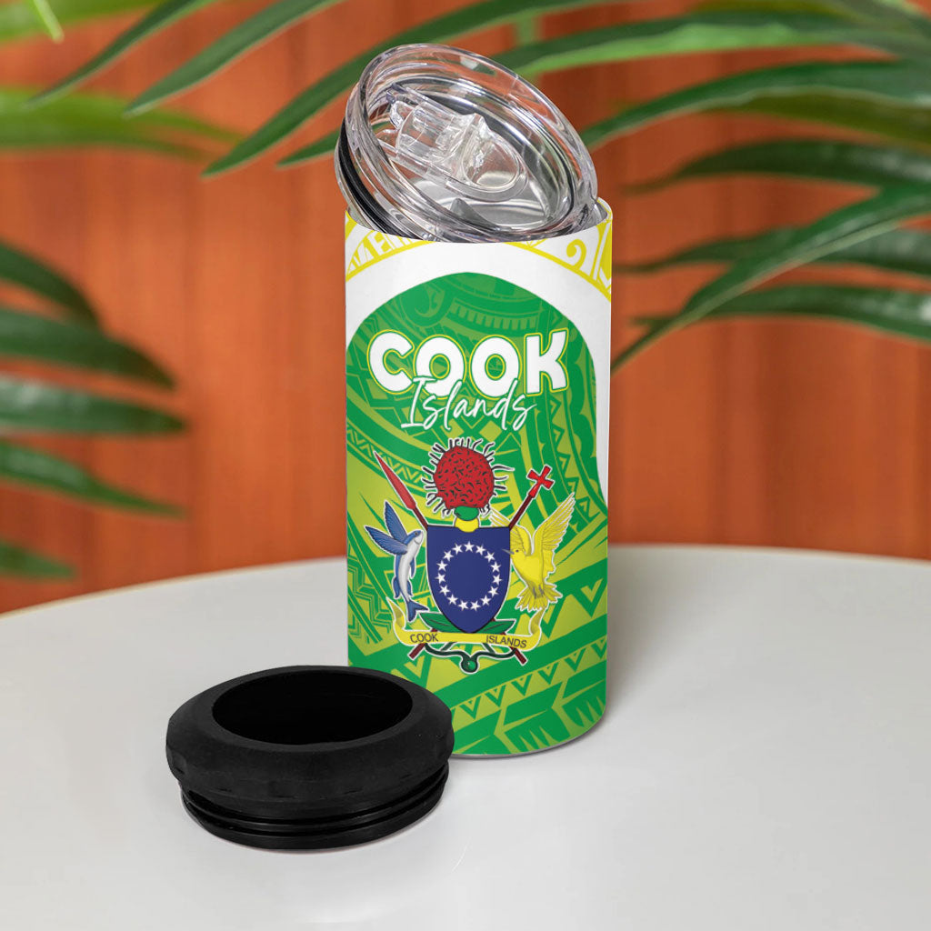 Kuki Independence 2026 4 in 1 Can Cooler Tumbler Cook Islands 15 Finest Green Version