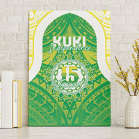 Kuki Independence 2026 Canvas Wall Art Cook Islands 15 Finest Green Version