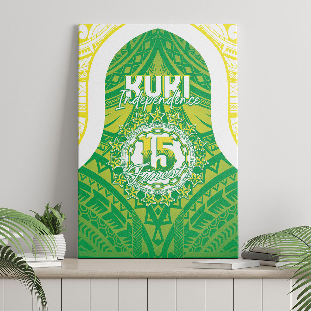 Kuki Independence 2026 Canvas Wall Art Cook Islands 15 Finest Green Version