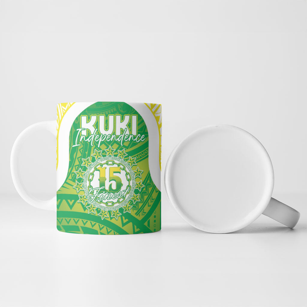 Kuki Independence 2026 Ceramic Mug Cook Islands 15 Finest Green Version