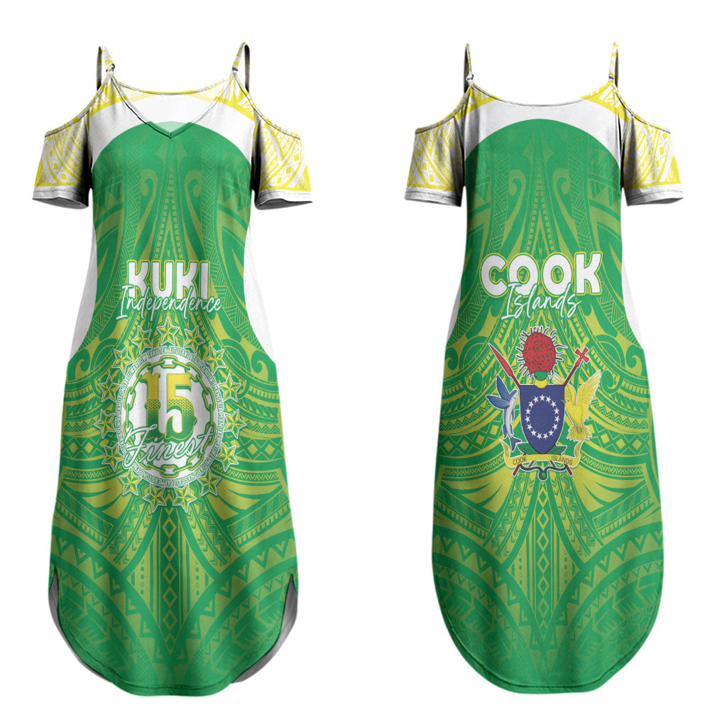 Kuki Independence 2026 Couples Matching Summer Maxi Dress and Hawaiian Shirt Cook Islands 15 Finest Green Version