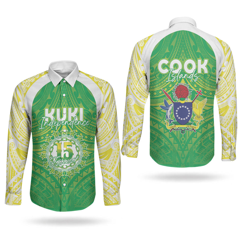 Kuki Independence 2026 Couples Matching Tank Maxi Dress and Long Sleeve Button Shirt Cook Islands 15 Finest Green Version