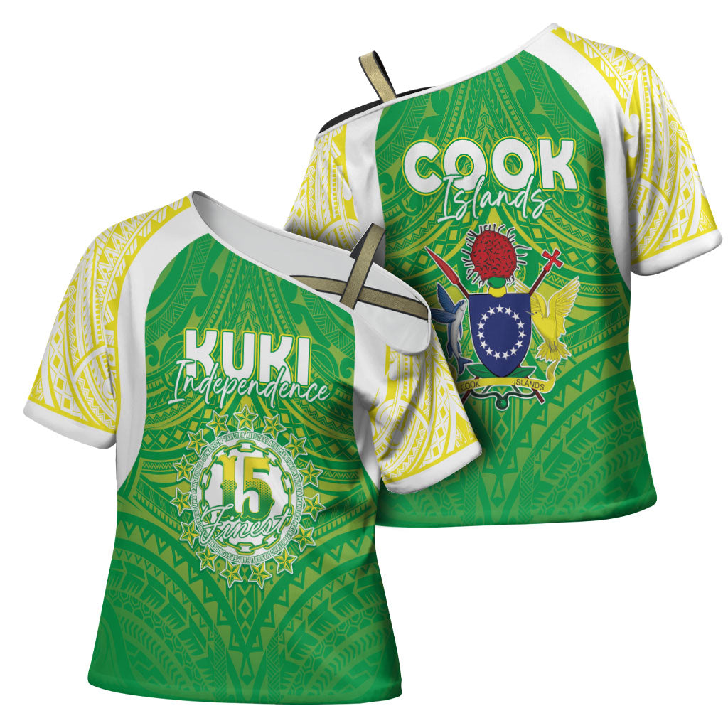 Kuki Independence 2026 Cross Shoulder Shirt Cook Islands 15 Finest Green Version