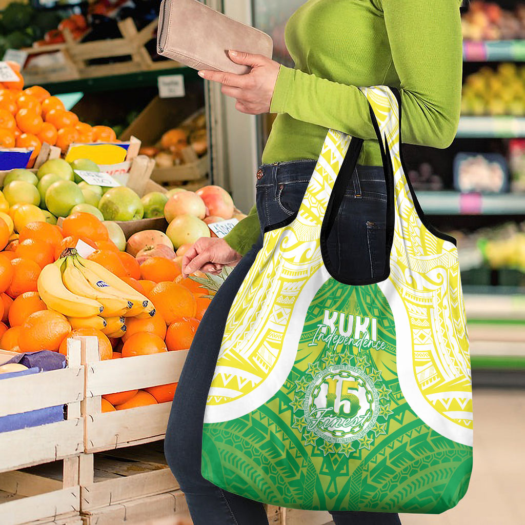Kuki Independence 2026 Grocery Bag Cook Islands 15 Finest Green Version