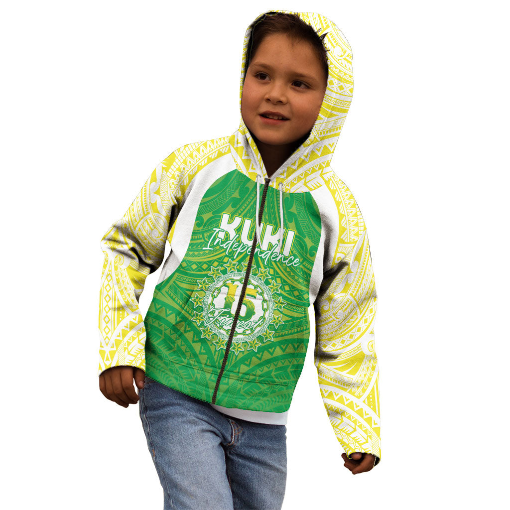 Kuki Independence 2026 Kid Hoodie Cook Islands 15 Finest Green Version