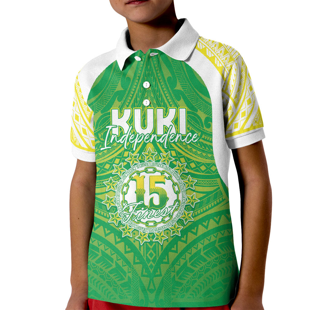 Kuki Independence 2026 Kid Polo Shirt Cook Islands 15 Finest Green Version