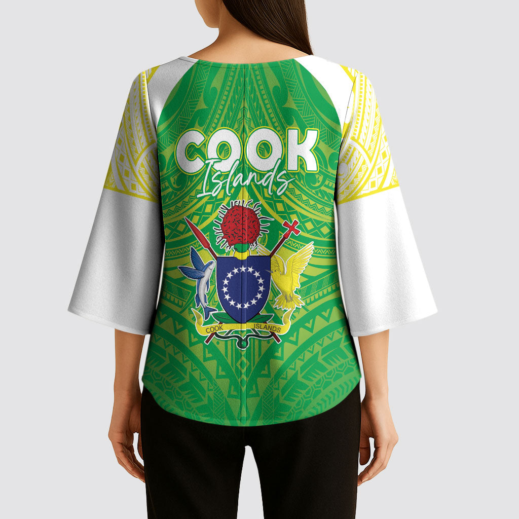 Kuki Independence 2026 Kimono Sleeve Blouse Cook Islands 15 Finest Green Version