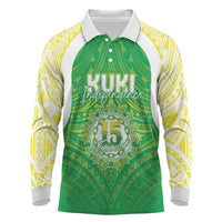 Kuki Independence 2026 Long Sleeve Polo Shirt Cook Islands 15 Finest Green Version