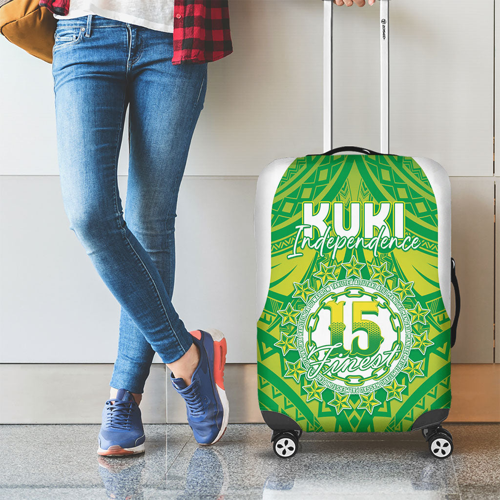 Kuki Independence 2026 Luggage Cover Cook Islands 15 Finest Green Version