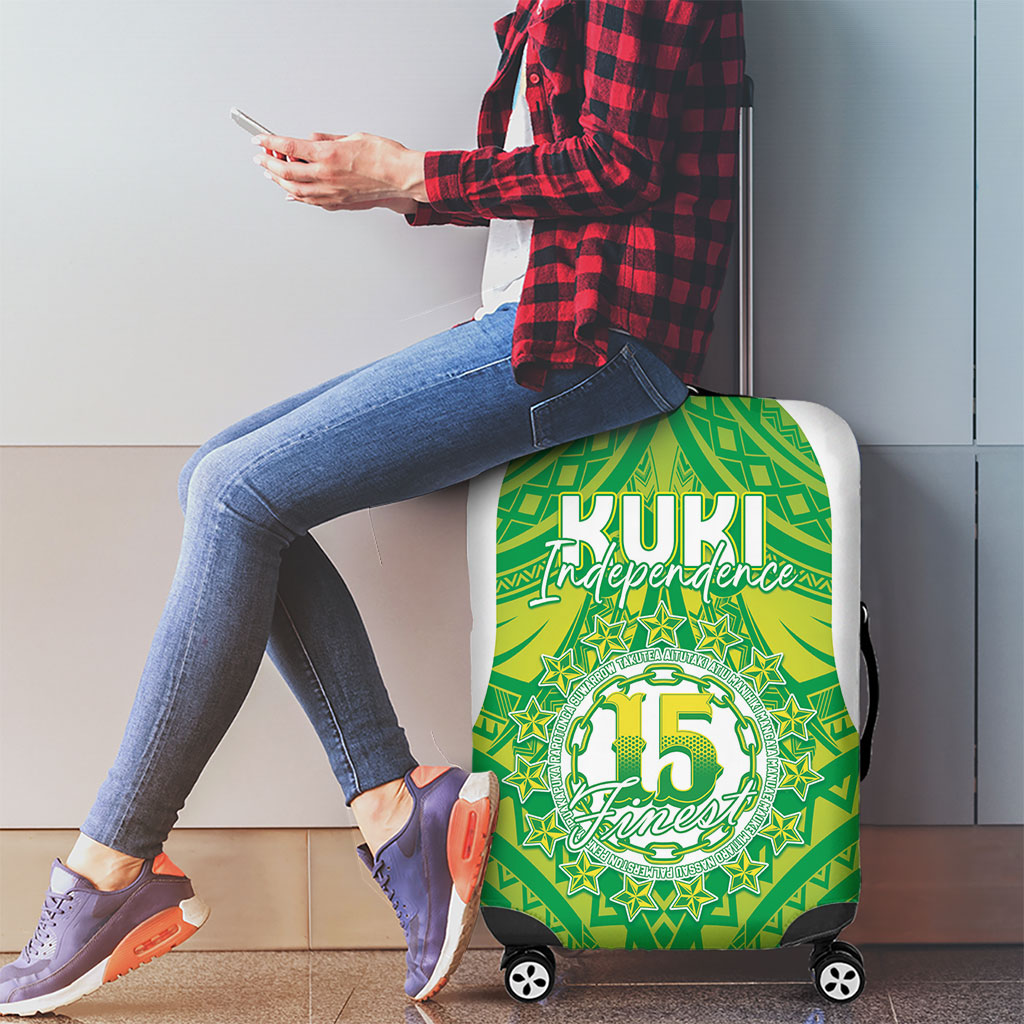 Kuki Independence 2026 Luggage Cover Cook Islands 15 Finest Green Version