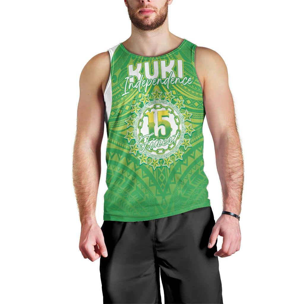 Kuki Independence 2026 Men Tank Top Cook Islands 15 Finest Green Version