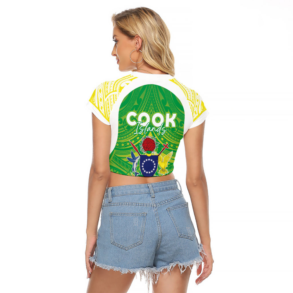 Kuki Independence 2026 Raglan Cropped T Shirt Cook Islands 15 Finest Green Version