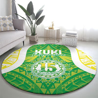 Kuki Independence 2026 Round Carpet Cook Islands 15 Finest Green Version