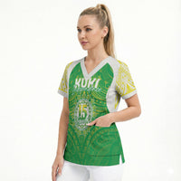 Kuki Independence 2026 Scrub Top Cook Islands 15 Finest Green Version