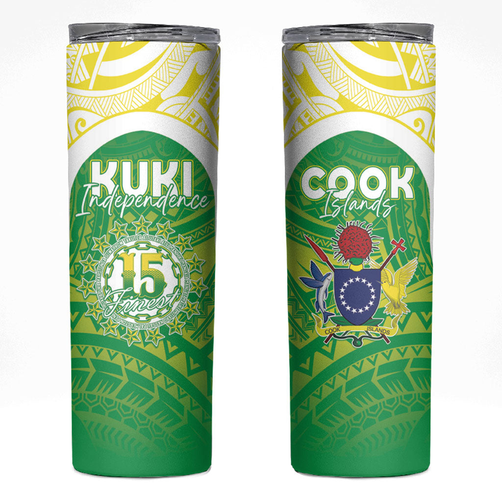 Kuki Independence 2026 Skinny Tumbler Cook Islands 15 Finest Green Version