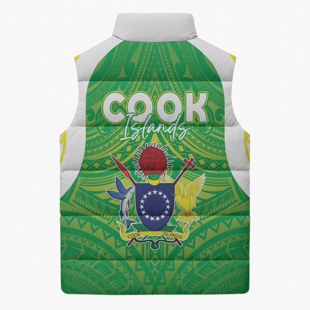 Kuki Independence 2026 Sleeveless Puffer Jacket Cook Islands 15 Finest Green Version