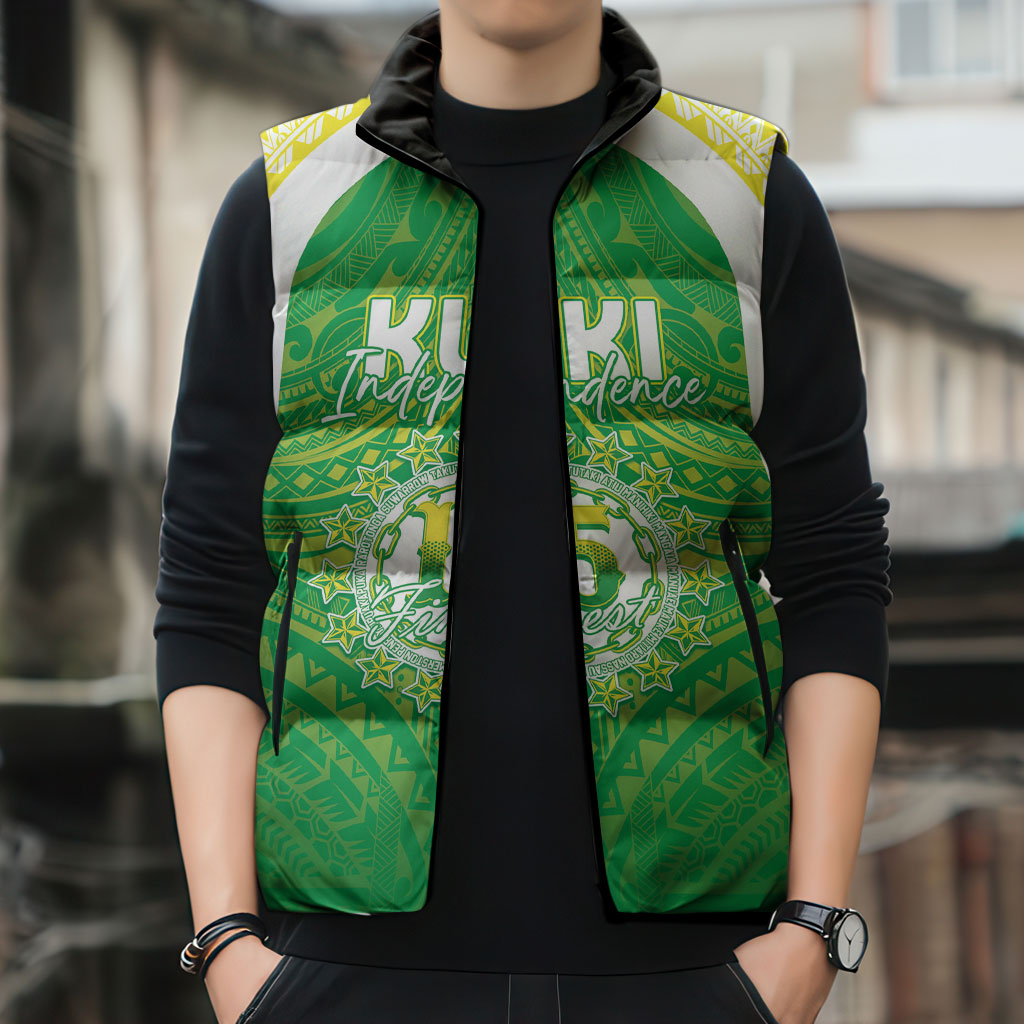 Kuki Independence 2026 Sleeveless Puffer Jacket Cook Islands 15 Finest Green Version